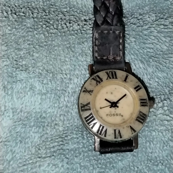 Vintage Stone Fossil wrist watch main image 4